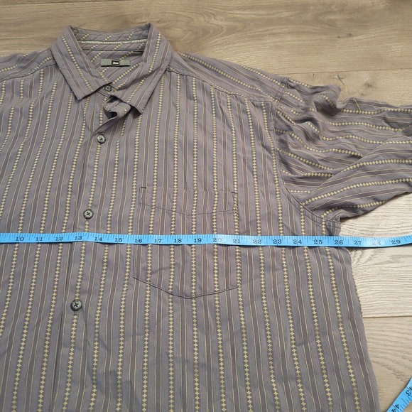 REI Shirt Mens Extra Large Gray Button Up Casual Preppy Normcore Short Sleeve - Picture 5 of 8